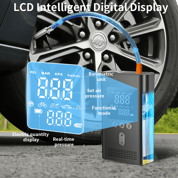 Booster Batterie + Compresseur 150 PSI — Dépannage 2-en-1