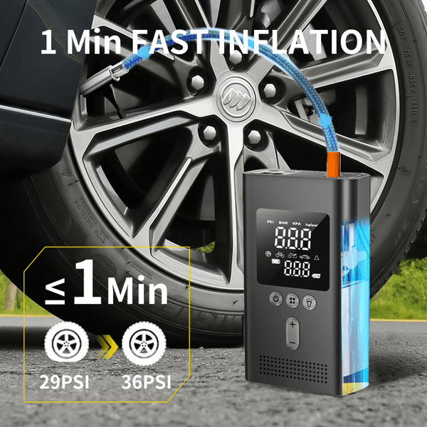 Booster Batterie + Compresseur 150 PSI — Dépannage 2-en-1 2