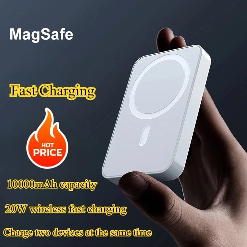 Batterie Externe Magnétique MagSafe 10000mAh — Charge Sans Fil 20W 8