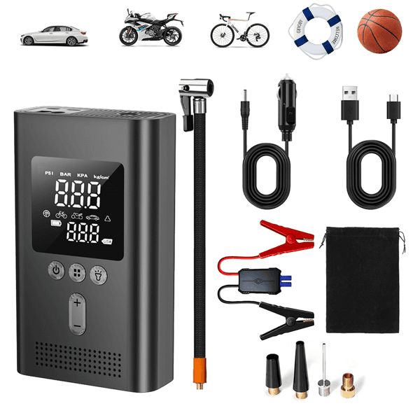 Booster Batterie + Compresseur 150 PSI — Dépannage 2-en-1 4