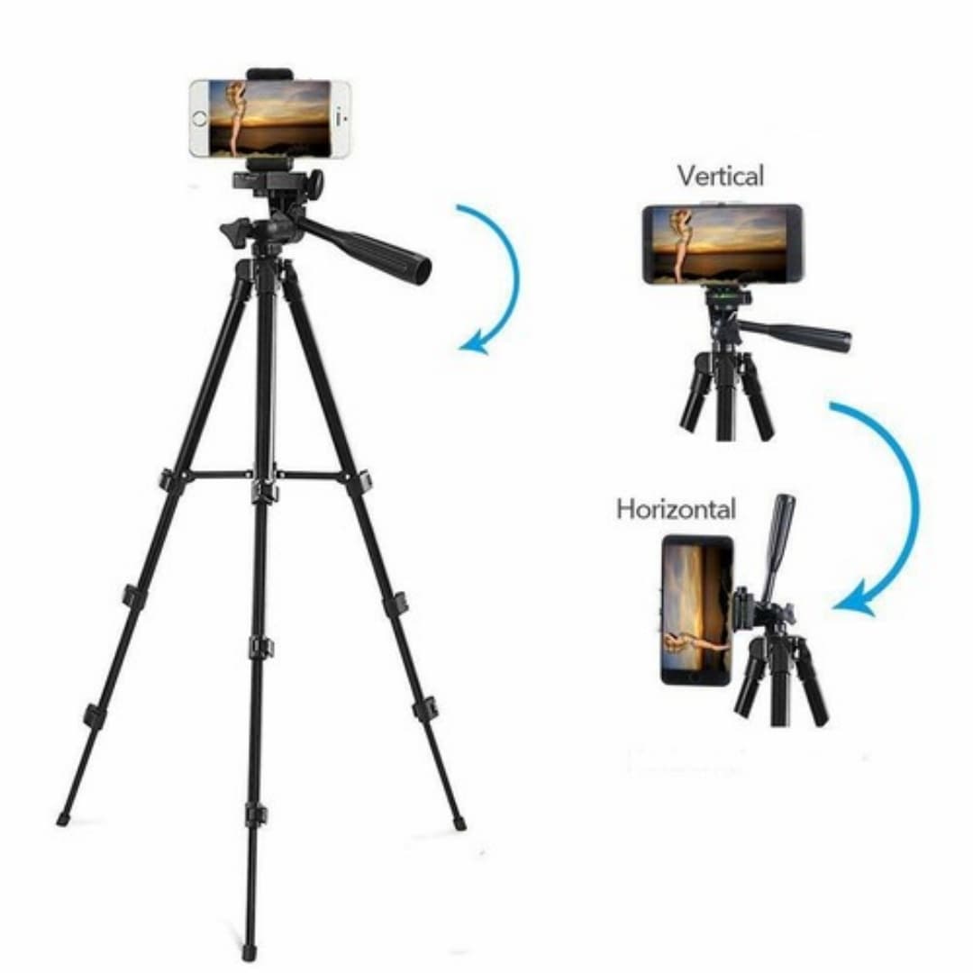 Trépied Photo Pro — Smartphone + Appareil Photo Reflex 3