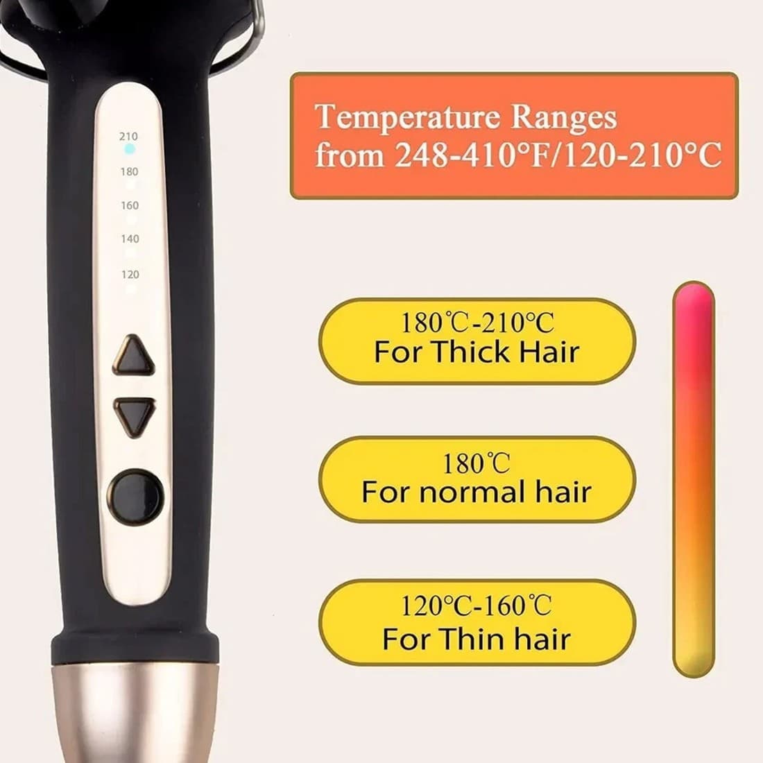 Fer à Boucler Professionnel 38mm — Chauffe Rapide Grosses Boucles 3