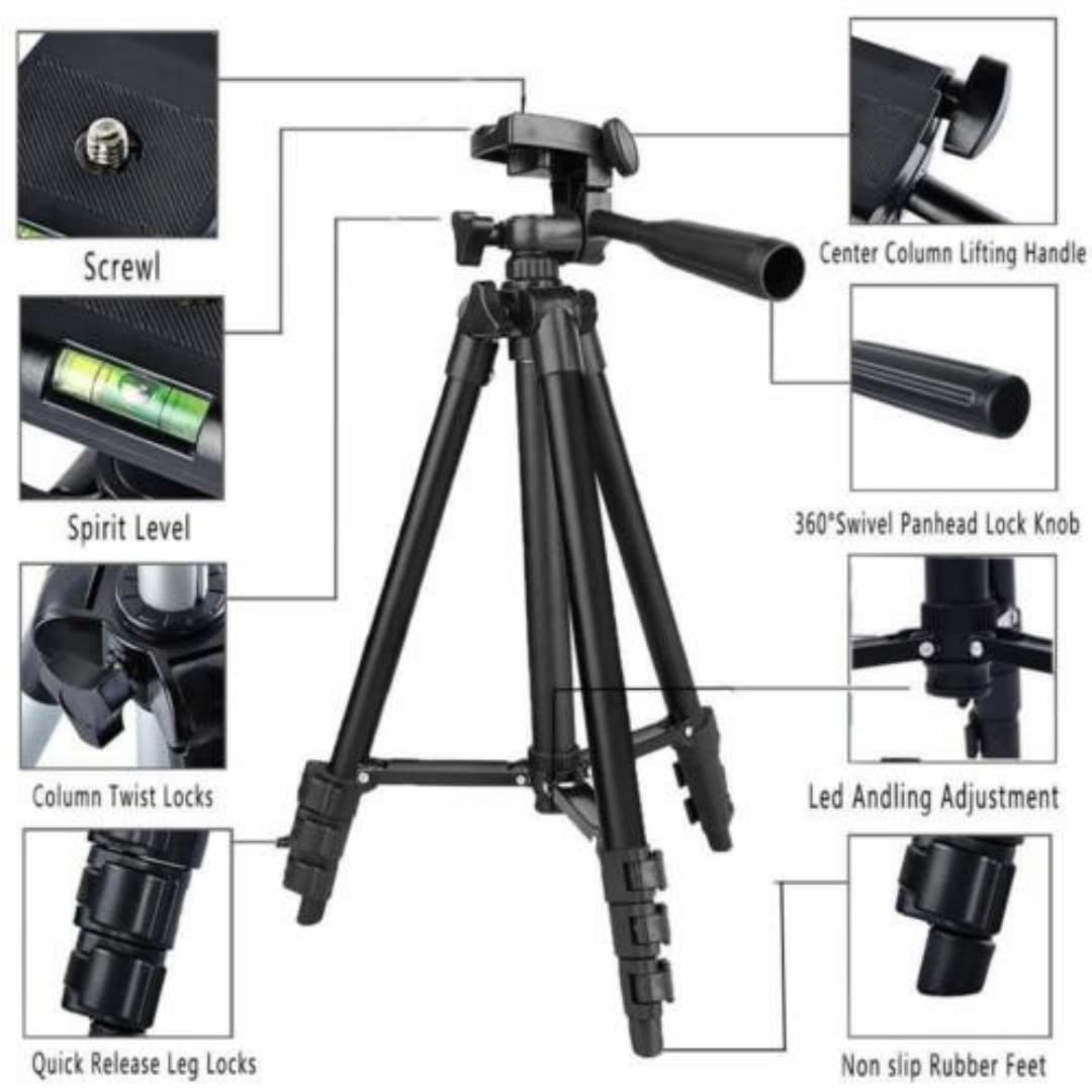 Trépied Photo Pro — Smartphone + Appareil Photo Reflex 5